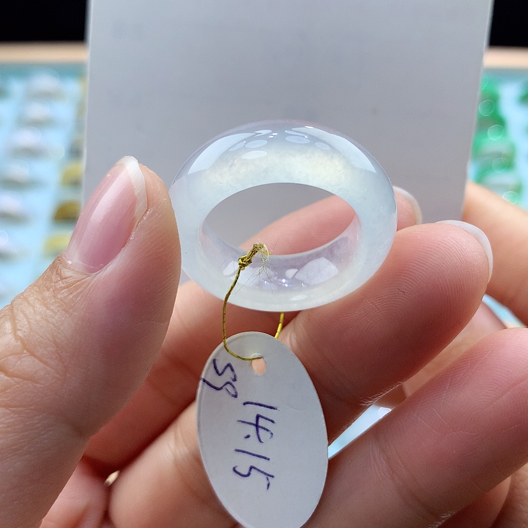 翡翠戒指未镶嵌1415圈