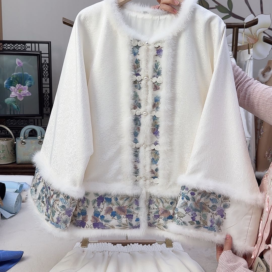 刺绣9苏绣棉服胸围108