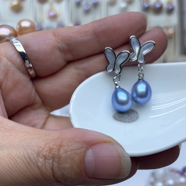 淡水珍珠耳饰未镶嵌