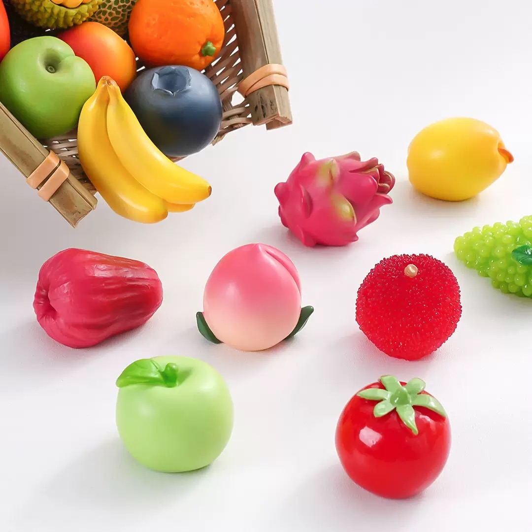 现场拆【实色】超大水果仿真夏季风微景观配件益智玩具手工