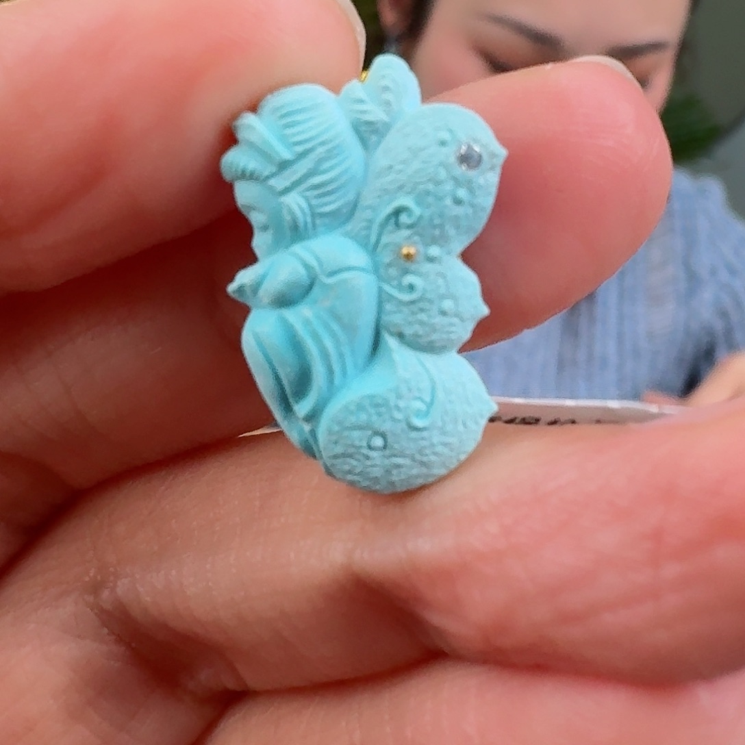 绿松石珠宝奇石未镶嵌