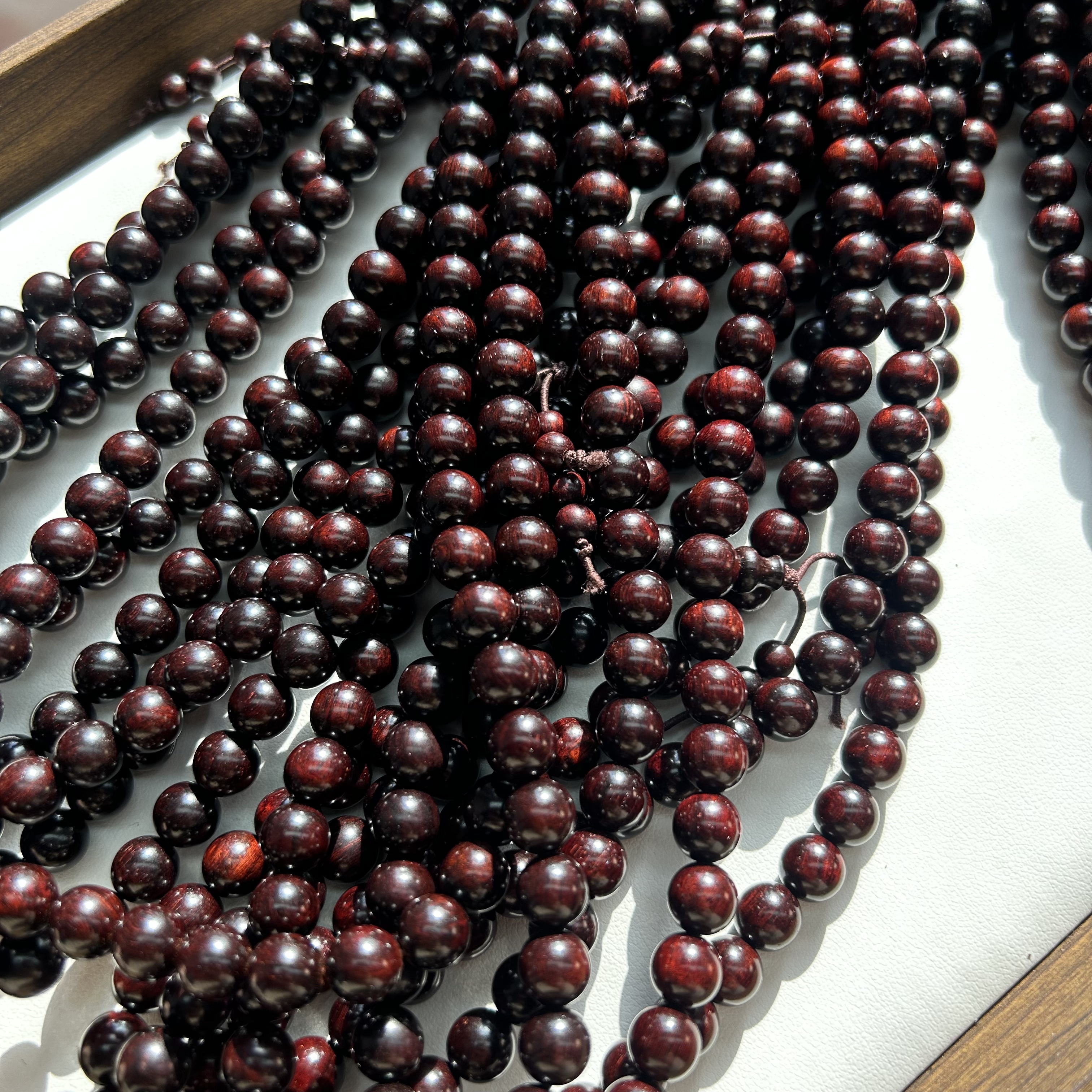  （X651-X660）小叶紫檀半成品手工DIY串珠散珠材料