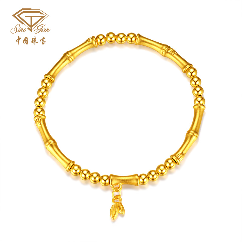 【中国珠宝】足金节节高升手串 #40469