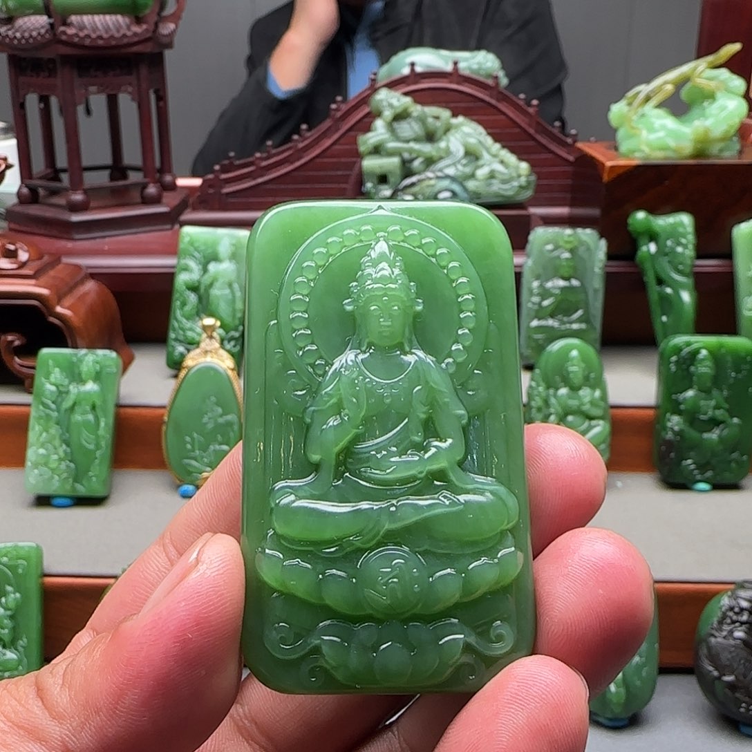 和田玉（碧玉）未镶嵌挂件