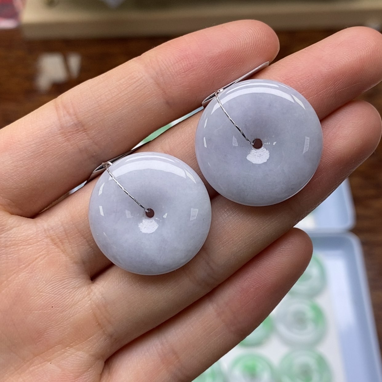 【闪购商品】翡翠颈饰未镶嵌平安扣（可以选）