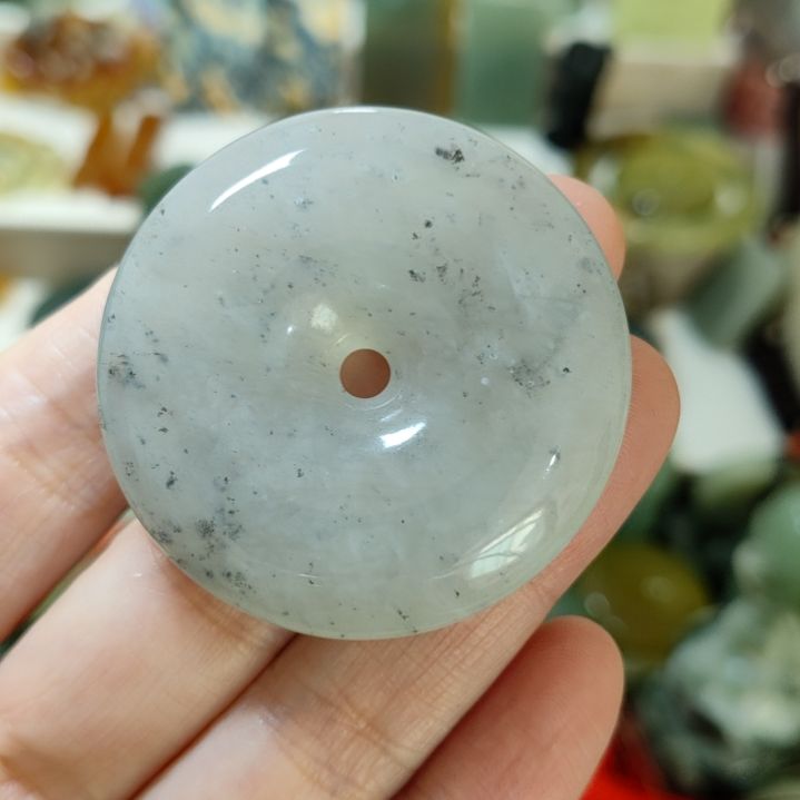 岫玉未镶嵌平安扣