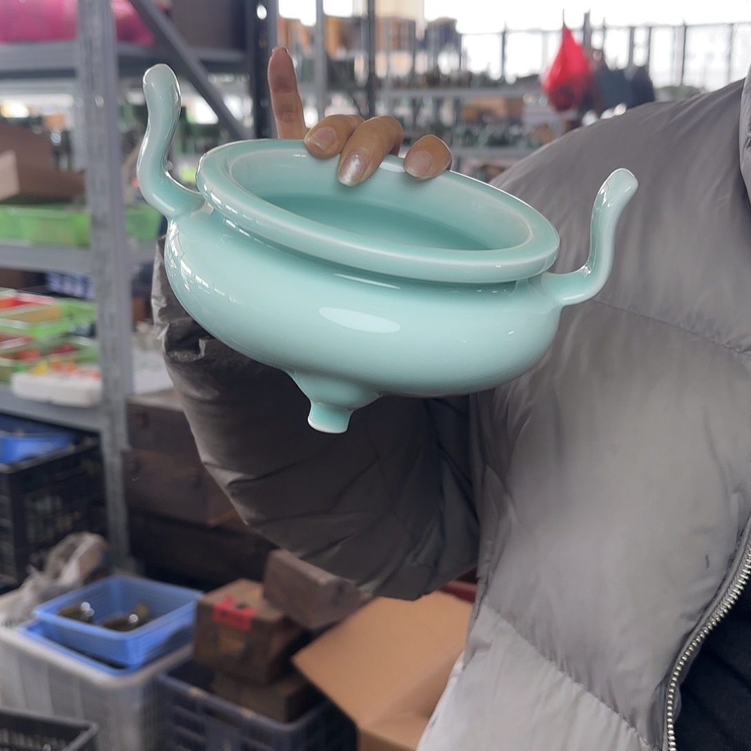 龙泉云间青瓷小米茶器