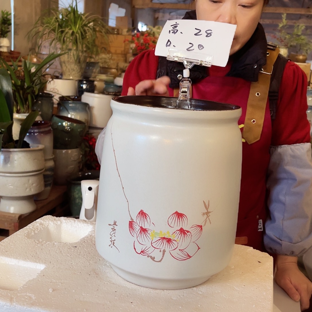 紫砂花盆高度28口径20