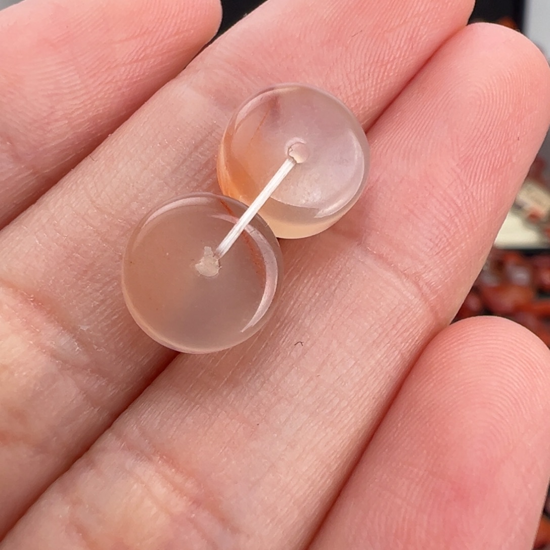 南红玛瑙未镶嵌颈饰冰飘隔片