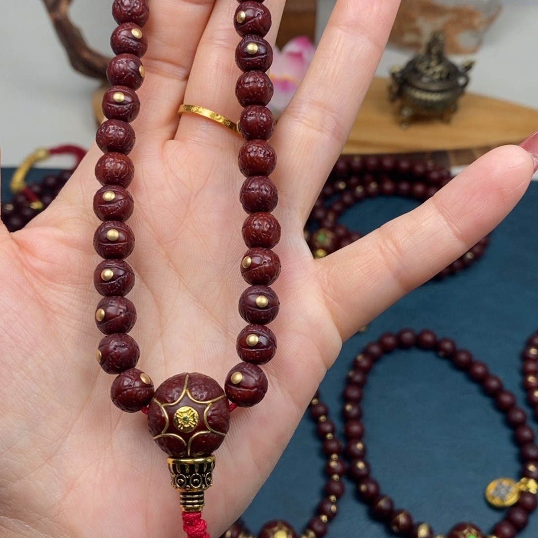 凤眼菩提手串手持金钉8.7
