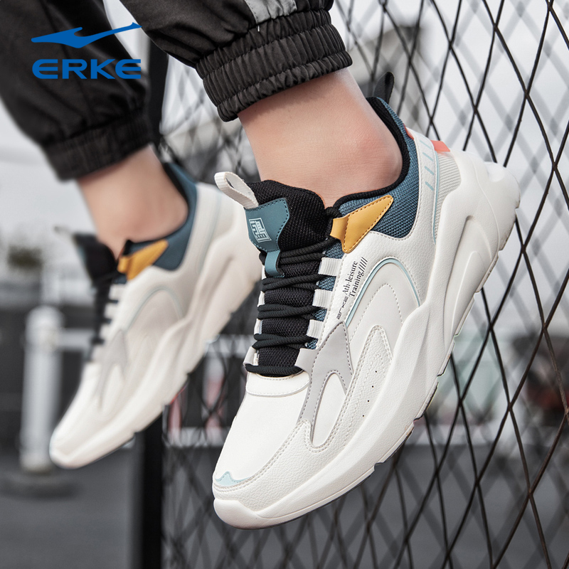 鸿星尔克男鞋老爹鞋冬季男生运动鞋子男款爆款2025新款男士跑步鞋