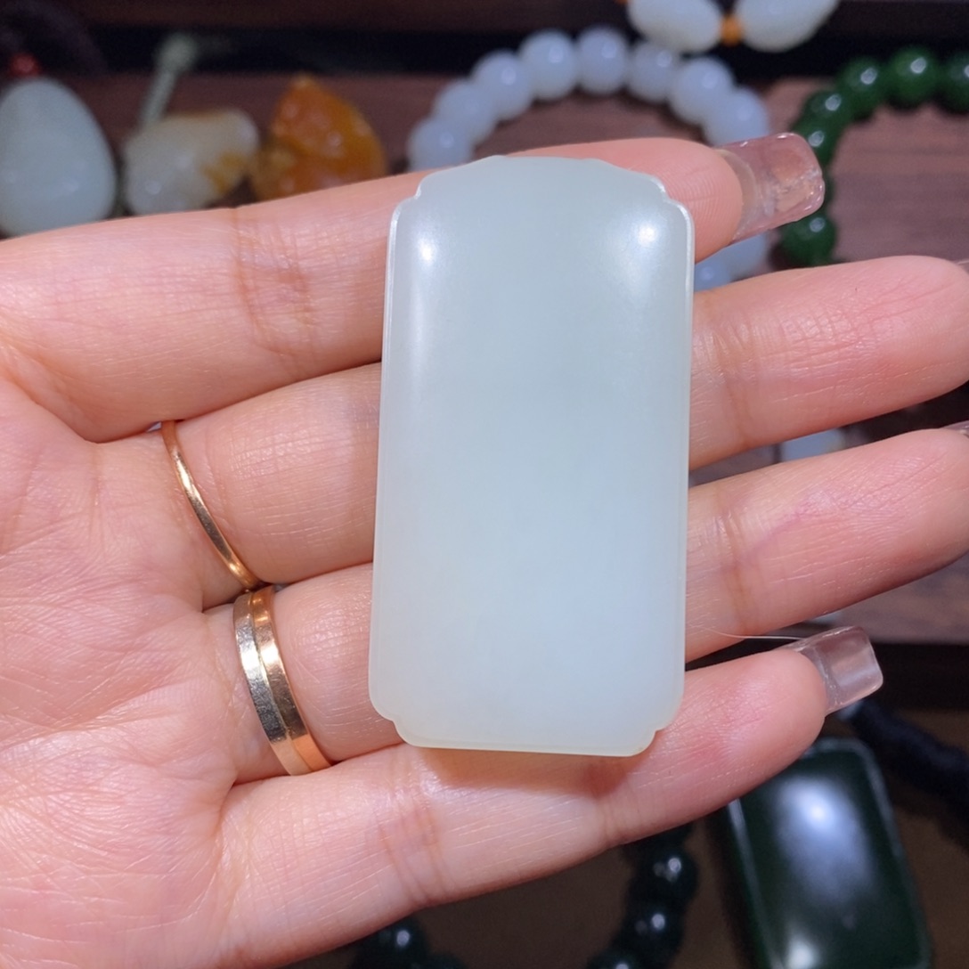 和田玉手链未镶嵌心*