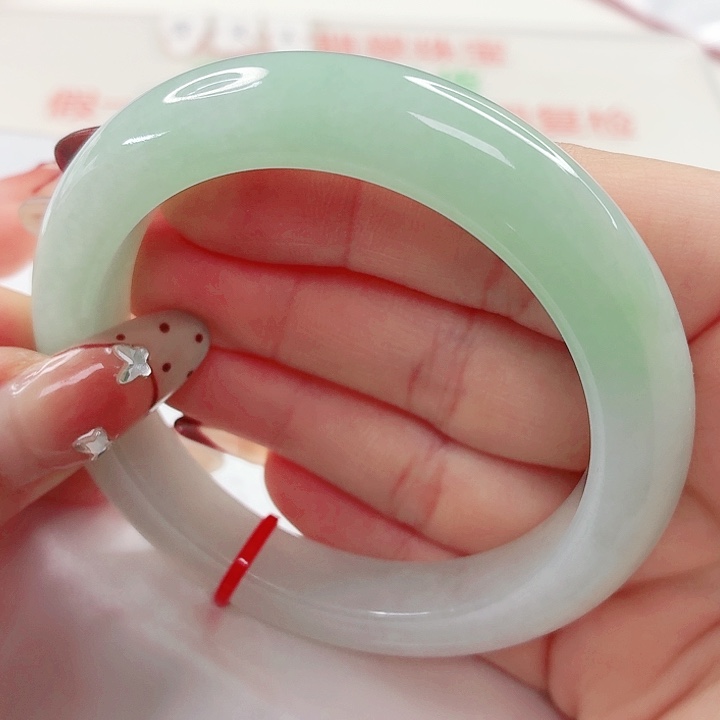 翡翠未镶嵌手镯55x117