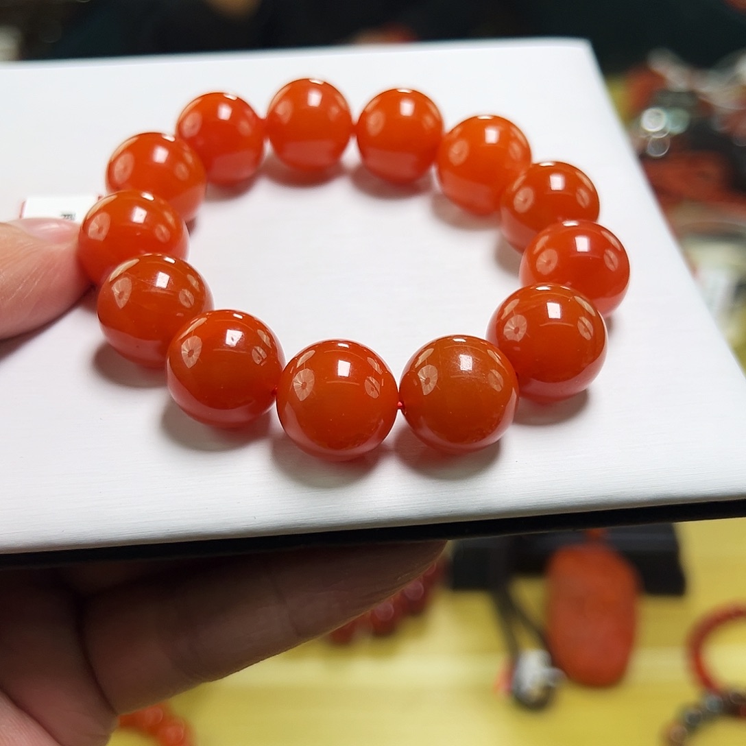 南红玛瑙未镶嵌买16mmm滴水洞保山南红