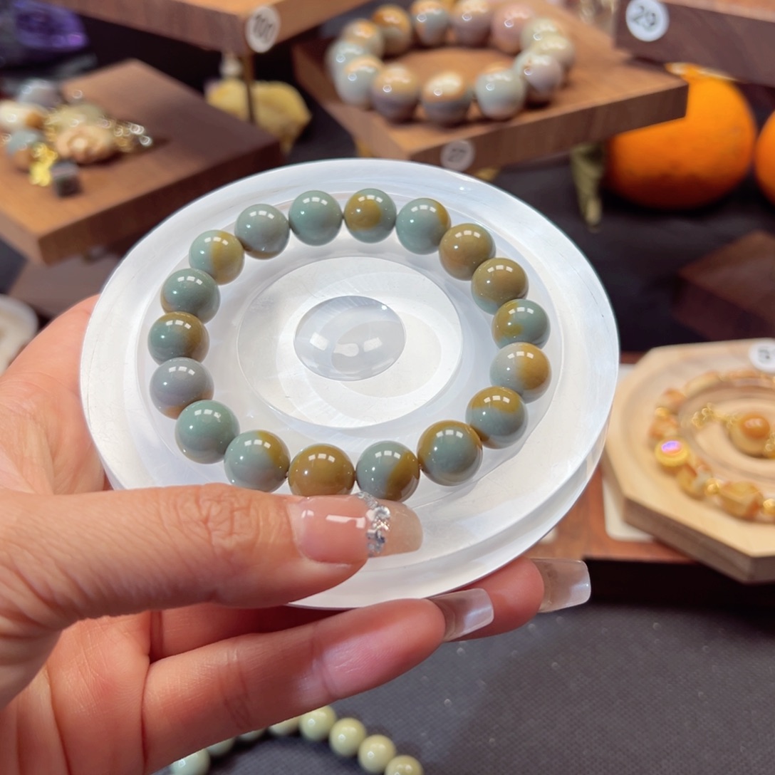 石英质玉手链未镶嵌一***心98