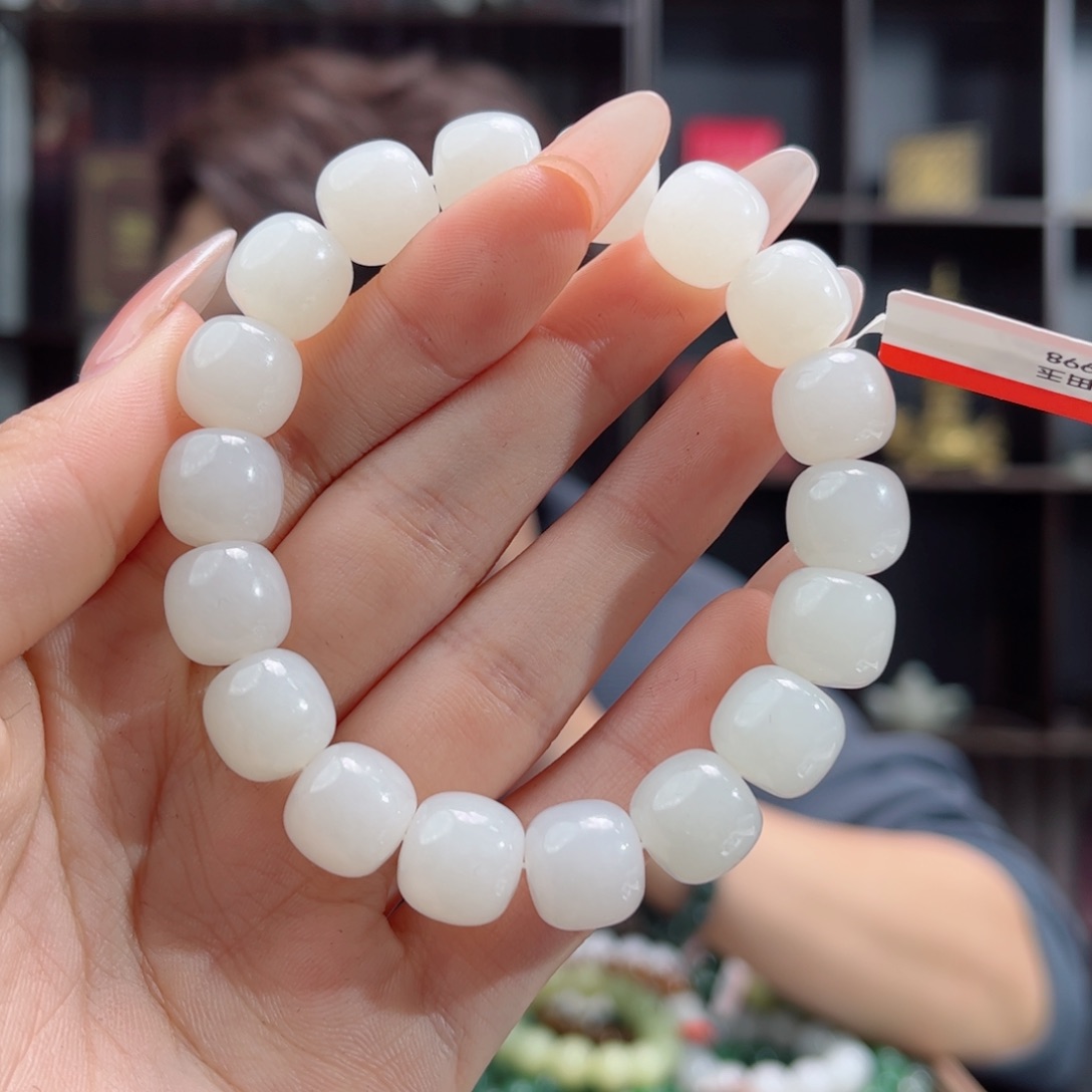 【闪购商品】和田玉手串未镶嵌13年且末天泰12 多样性拍一发一