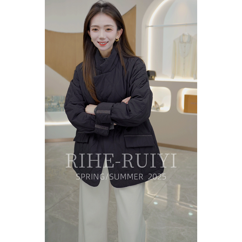 R H Bc2025秋冬新款复古时尚休闲设计师款棉服外套24038