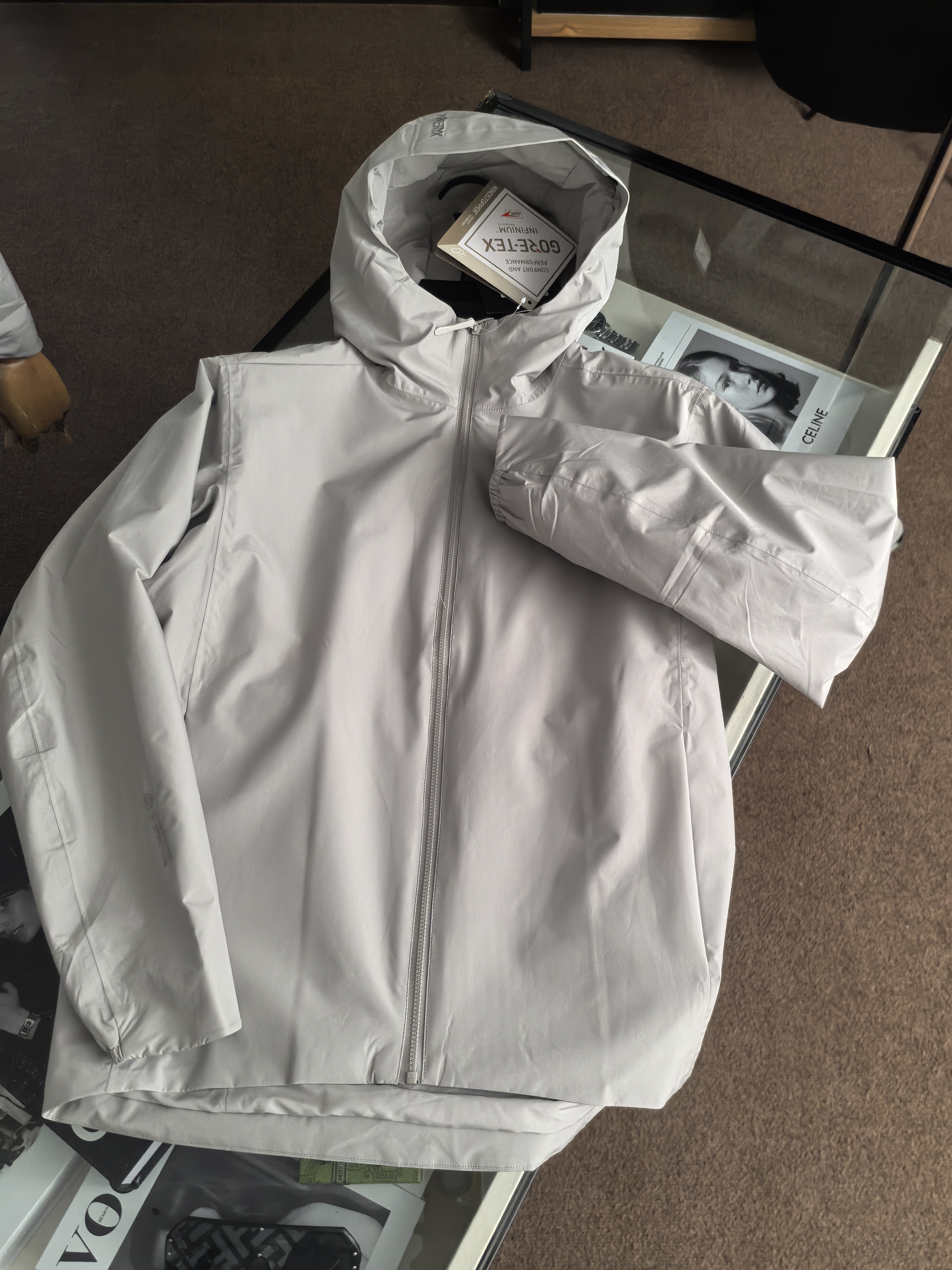 2025年新款 茑N刺绣 所拉诺时尚百搭潮流【连帽款】软壳外套 