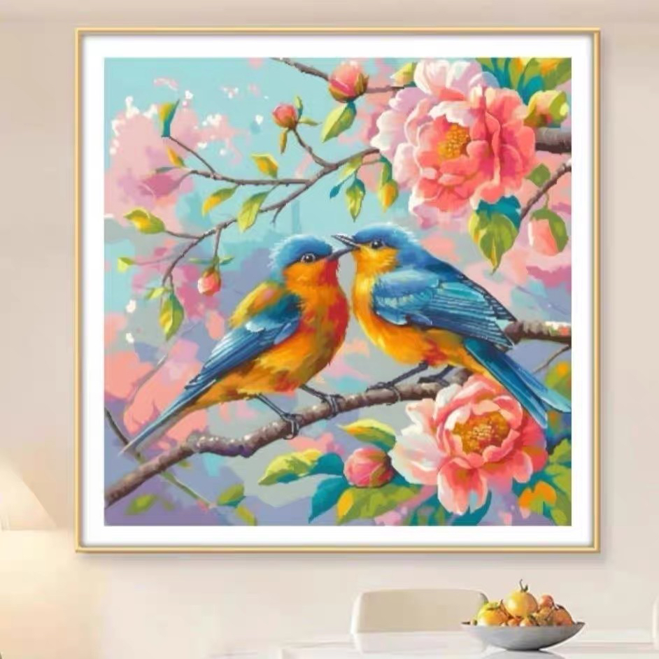 举案齐眉~十字绣45个色~新款客厅卧室中式现代高级感