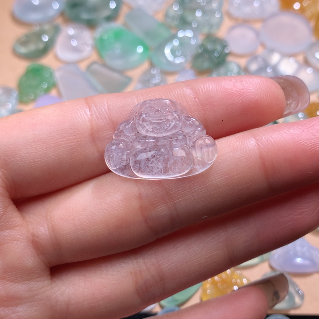 翡翠挂件未镶嵌佛