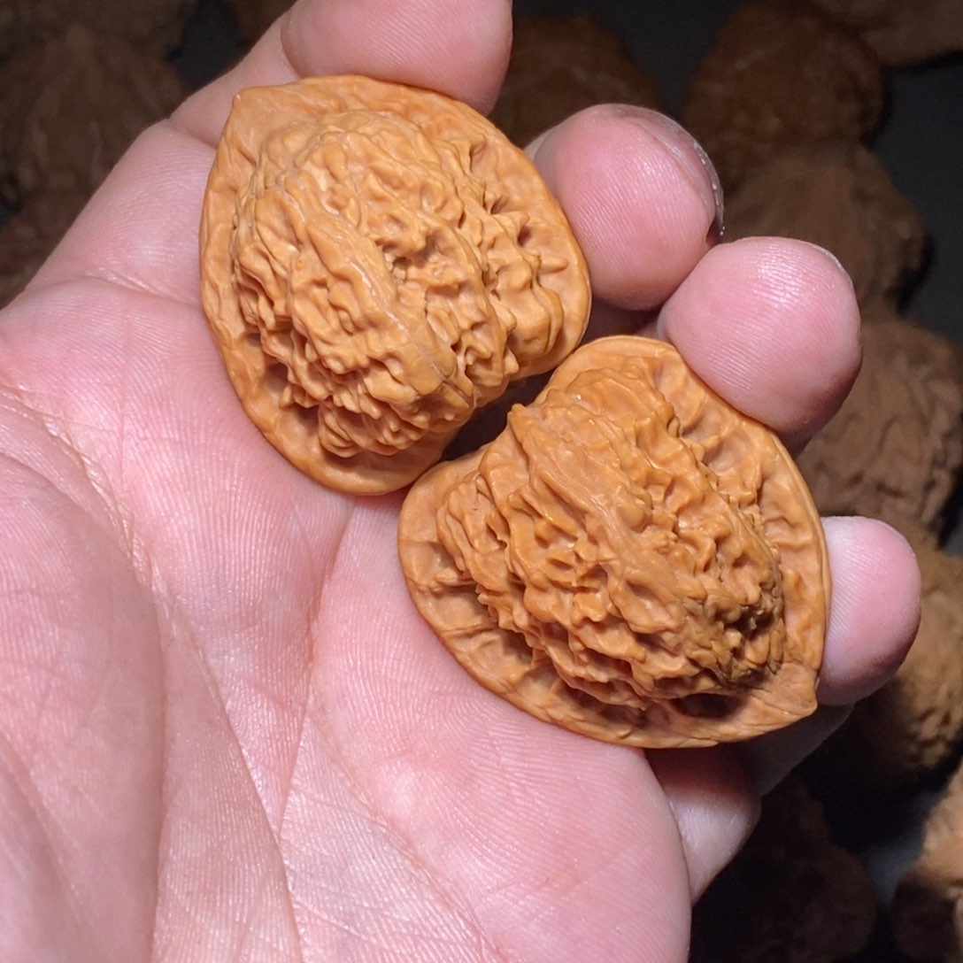 文玩核桃吊坠红狮子