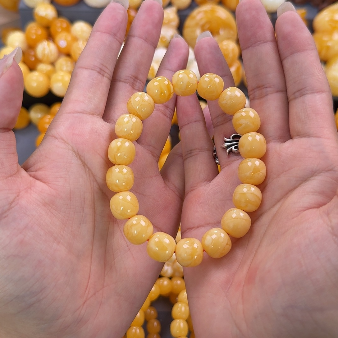 蜜蜡未镶嵌珠宝奇石同料13mm