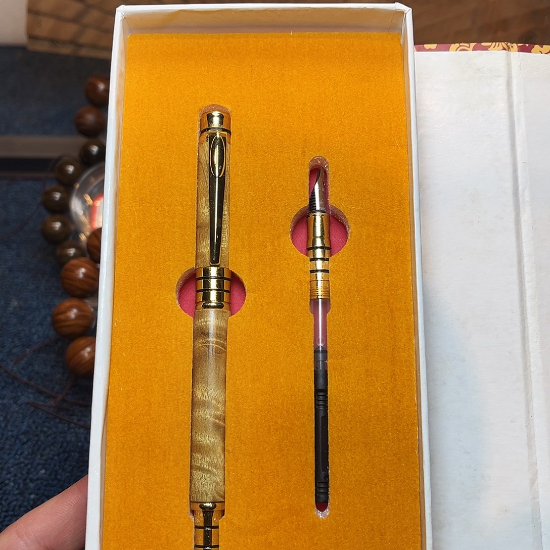 楠木金丝楠木钢笔