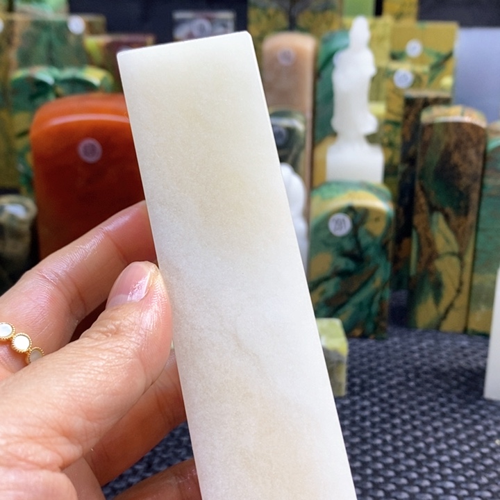 四川石李*霖青田石印章石