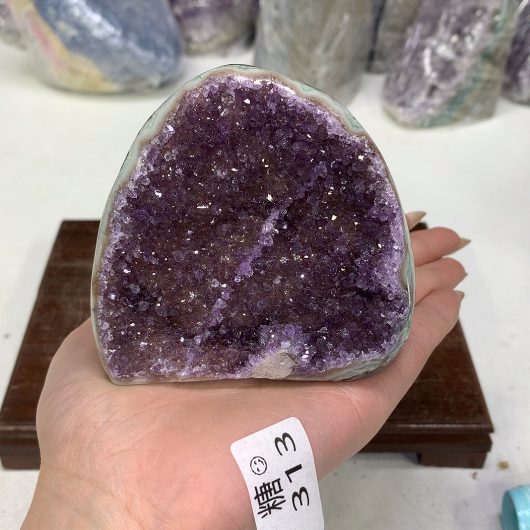紫晶摆件未镶嵌水晶