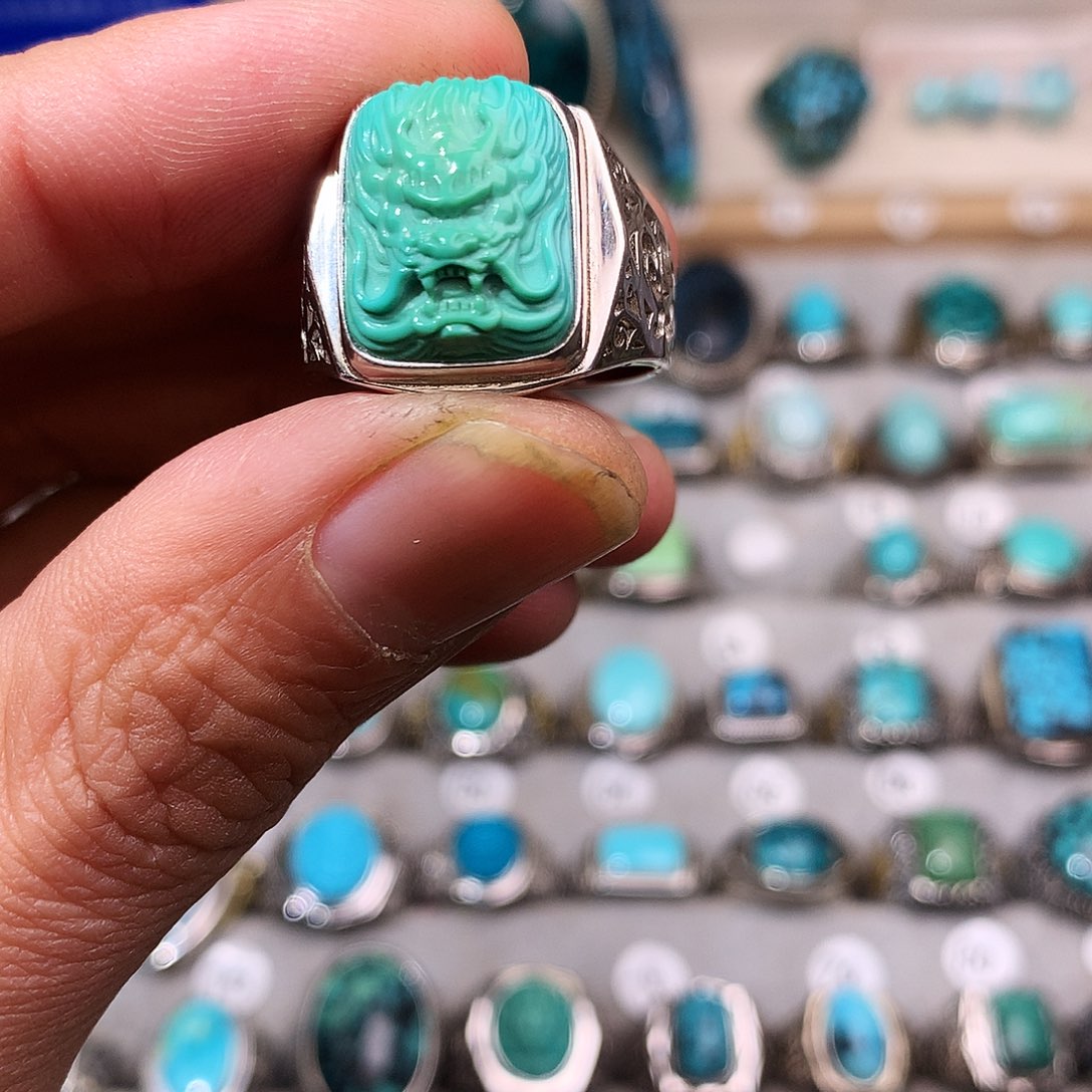 绿松石挂件银S925镶嵌用****2