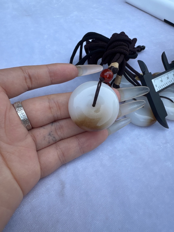 高端大气一口糖平安扣挂件