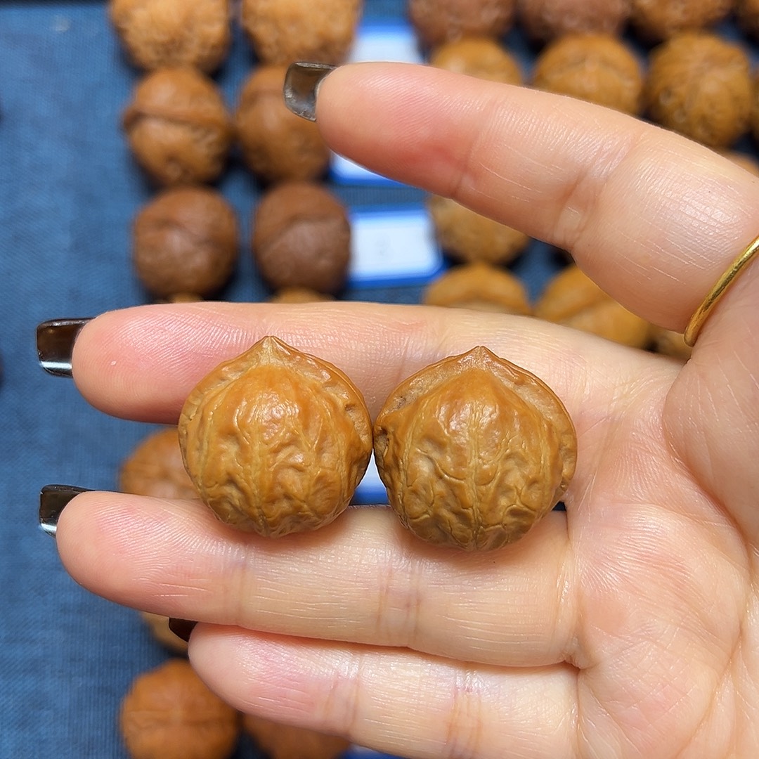 吊坠文玩核桃爱心元宝22尺全品无修