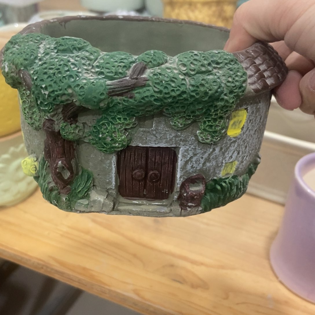 红陶高温陶瓷花盆