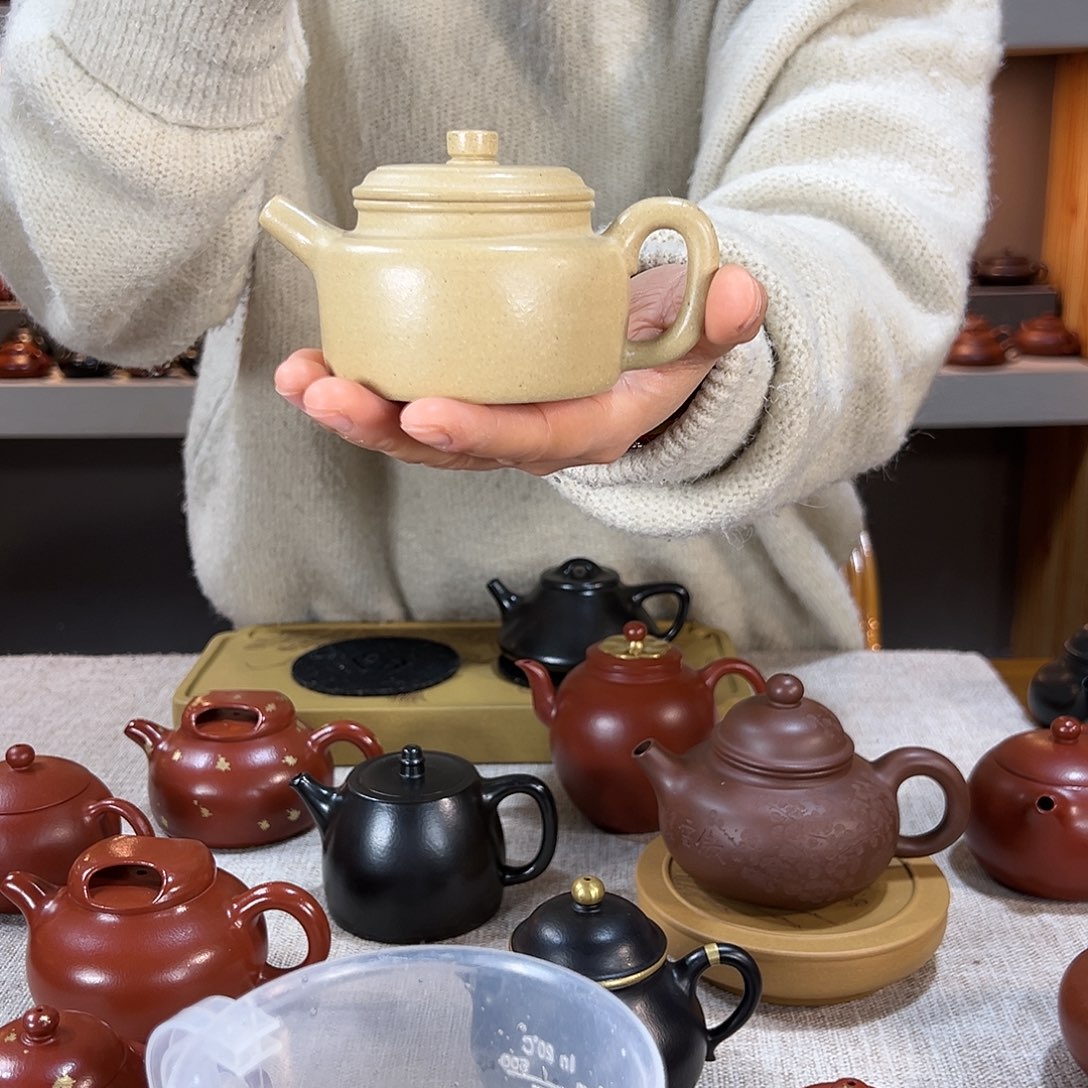 紫砂茶壶D*P本山绿泥 德钟 150cc