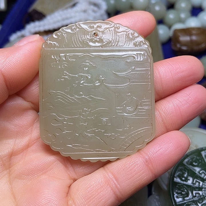 吊坠(不含链)未镶嵌和田玉【****堂