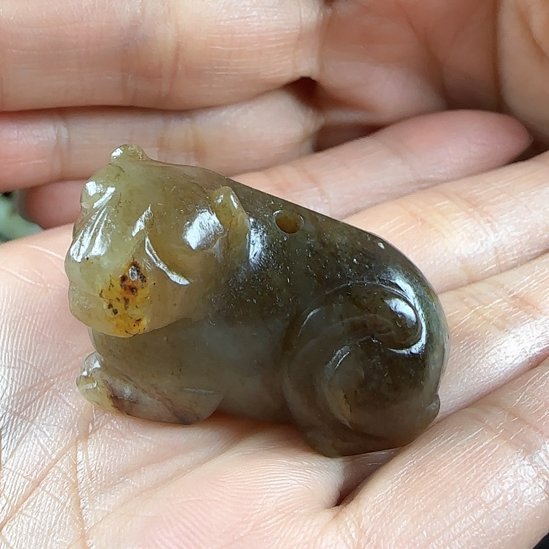 和田玉（糖玉）挂件未镶嵌