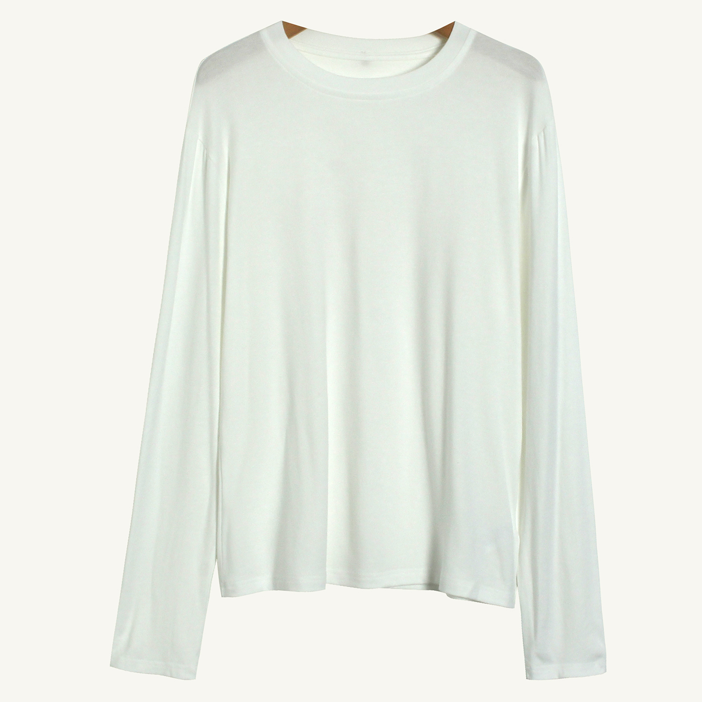 FEE【打底简T】高弹贴身款舒适柔感亲肤圆领长袖打底T恤6252