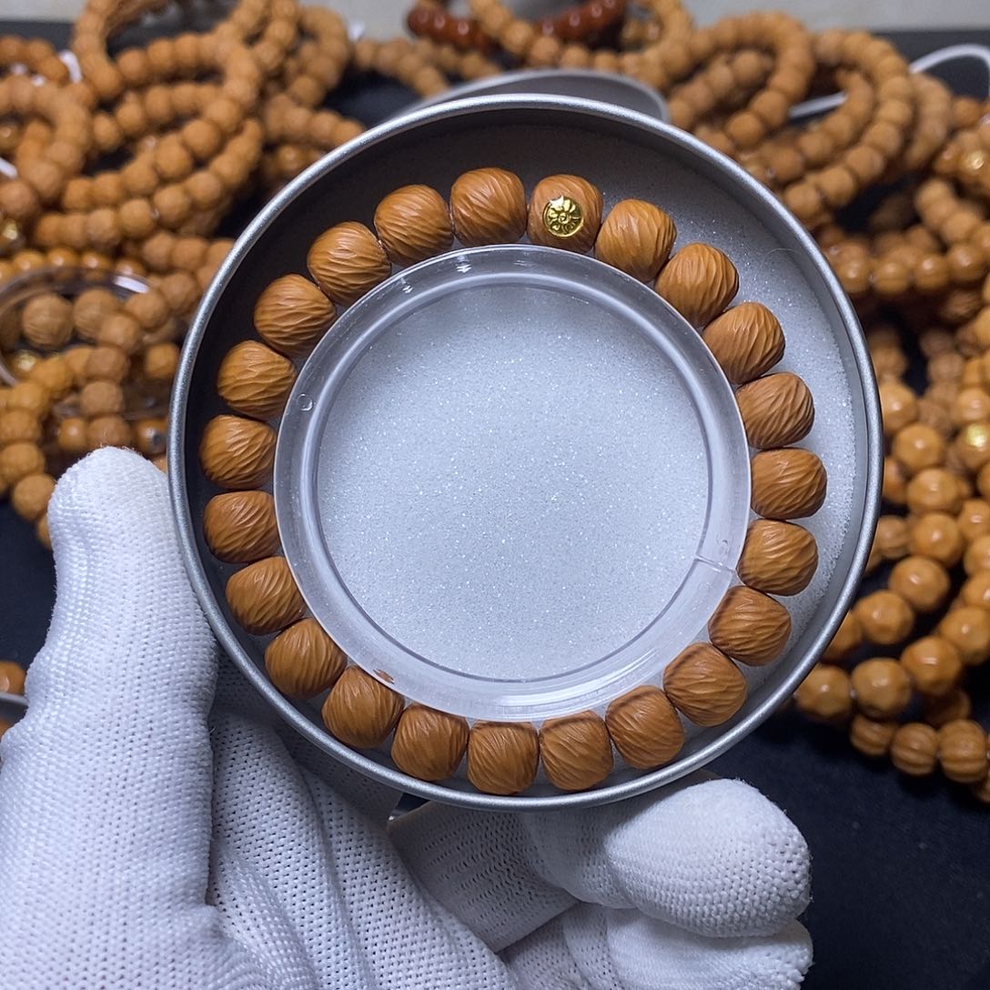 猴头核桃手串金标云锦10左右43号