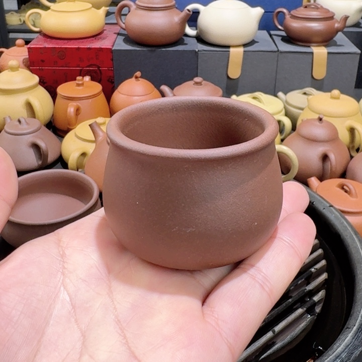 茶壶紫砂紫泥客杯50cc