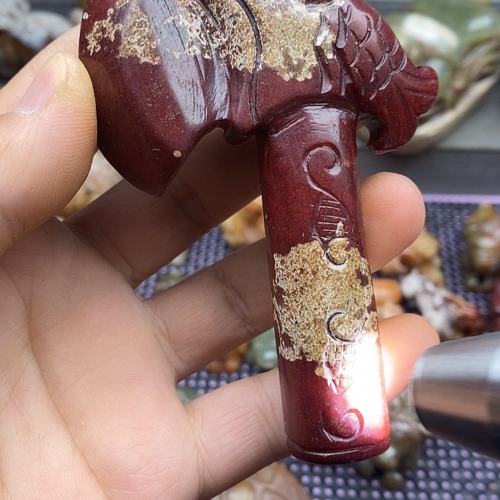 未镶嵌蛇纹石玉颈饰