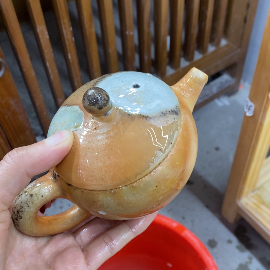 陶园柴烧，精品高货885摆件摆件 风化没有孔