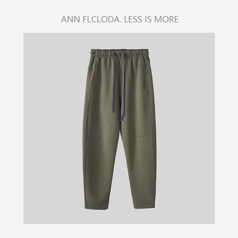FLCLODA-「城市趣野裤」情侣款春夏百搭棉质户外宽松显瘦锥形弯刀裤