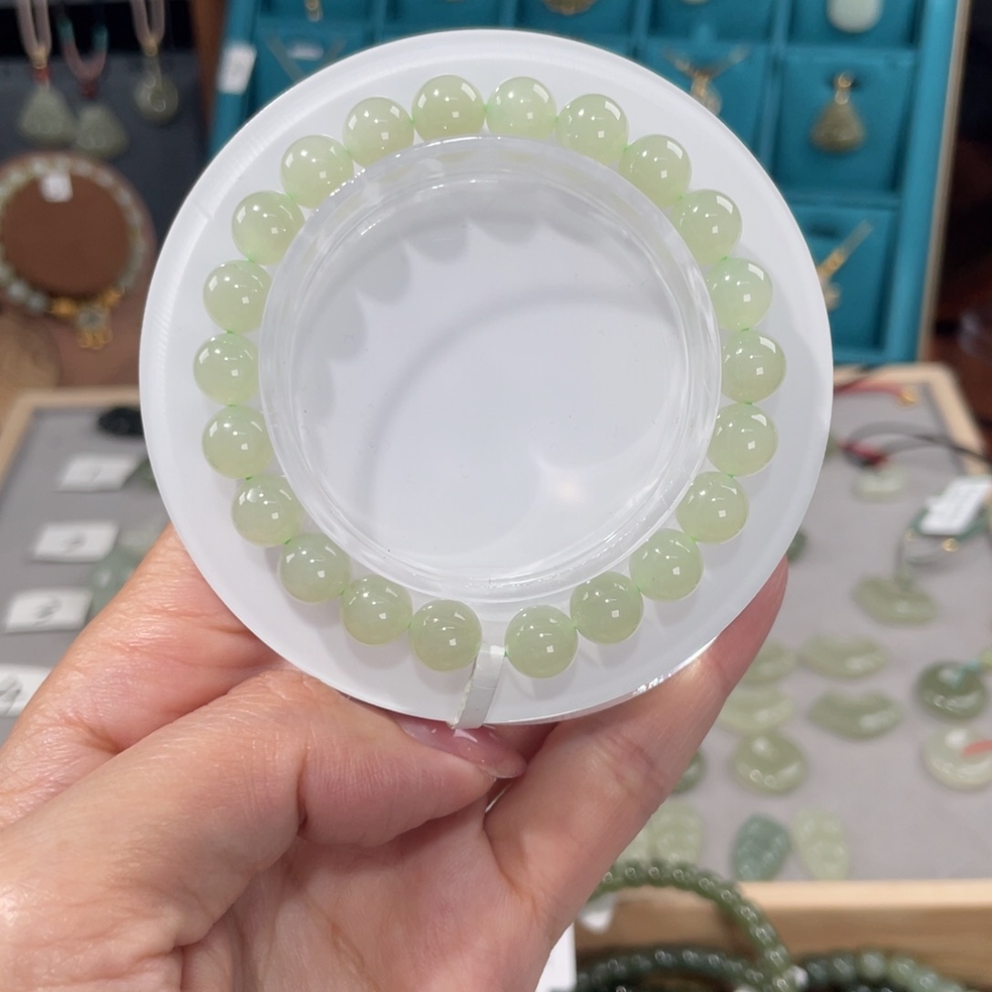 和田玉套链未镶嵌不***我