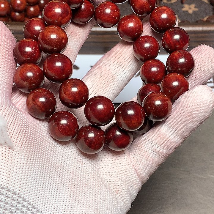 小叶紫檀手串/手链15 15 颗 顶泥