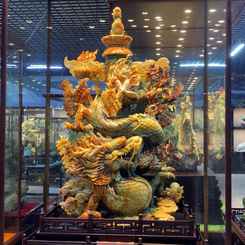 【闪购商品】未镶嵌蛇纹石玉摆件覆膜