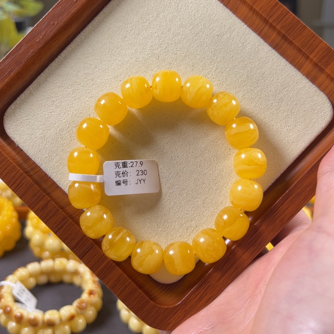 裸石蜜蜡未镶嵌14mm焦皮虎皮纹老型jyy
