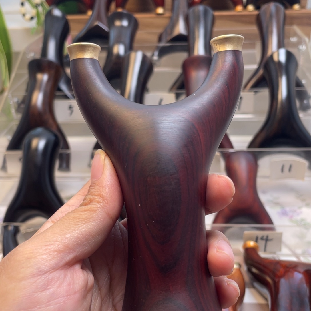 非洲紫檀（红花梨）紫檀快压无漆腊瑕疵皮筋绑带扳手