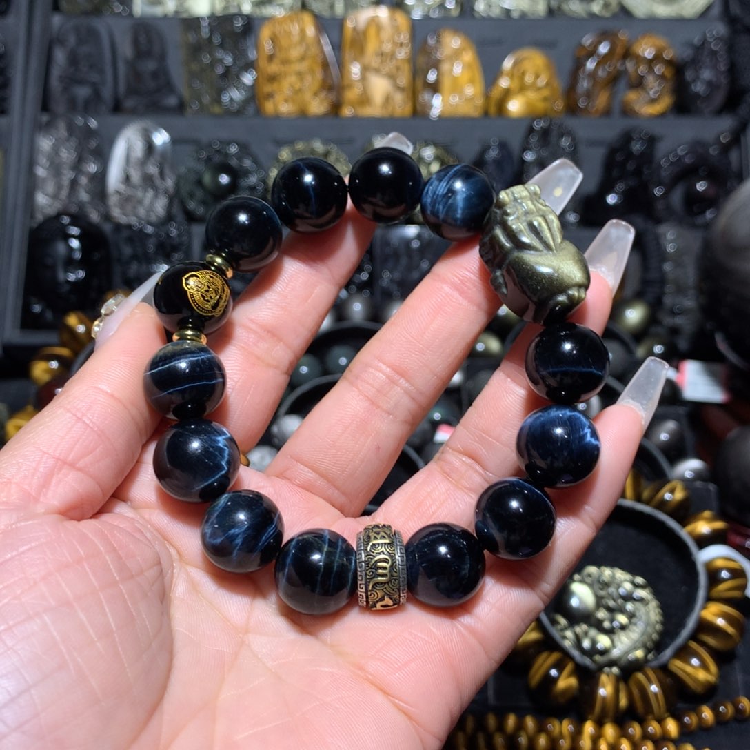 未镶嵌手链木变石（虎睛石）