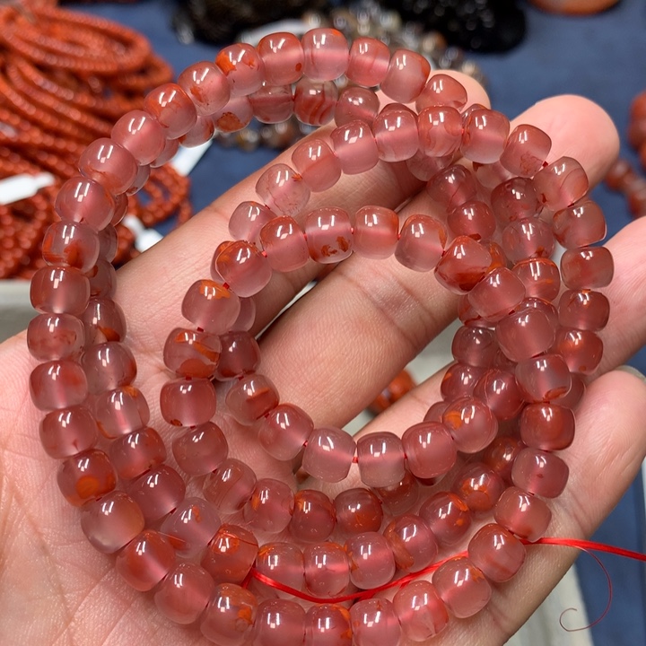 未镶嵌手串南红玛瑙7+m m