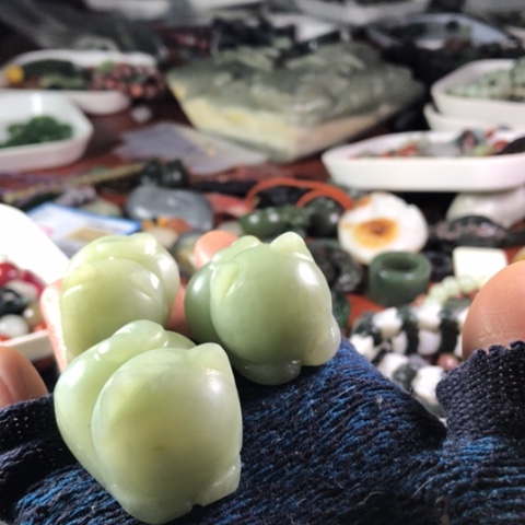 颈饰未镶嵌和田玉?***?